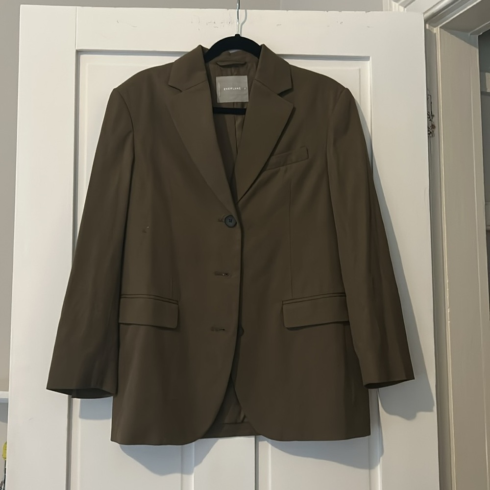 Everlane Army Green Classic Oversized Blazer